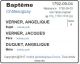 Baptême (Fiche Drouin)