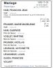 Mariage (Fiche Drouin)