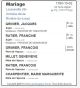 Mariage (Fiche Drouin)