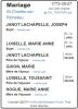 Mariage (Fiche Drouin)