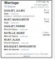 Mariage (Fiche Drouin)