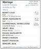 Mariage (Fiche Drouin)