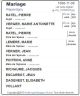 Mariage (Fiche Drouin)